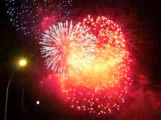 des feux d'artifices