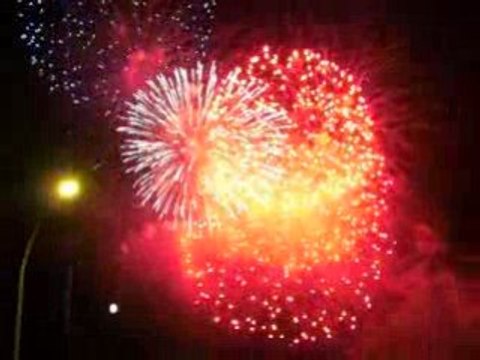 des feux d'artifices