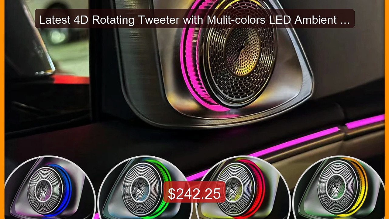 Latest 4D Rotating Tweeter with Mulit-colors LED Ambient Sp... -- Top Pick 2026 | Unbeatable Price!