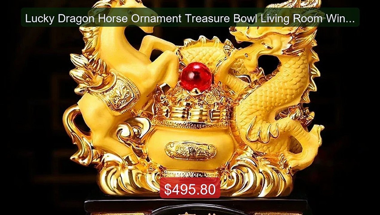 Lucky Dragon Horse Ornament Treasure Bowl Living Room Wine Ho... -- Amazing Value 2026 | Must Have!