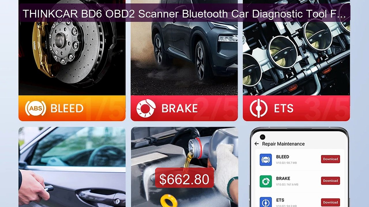 THINKCAR BD6 OBD2 Scanner Bluetooth Car Diagnostic Tool Ful... -- Top Pick 2026 | Unbeatable Price!