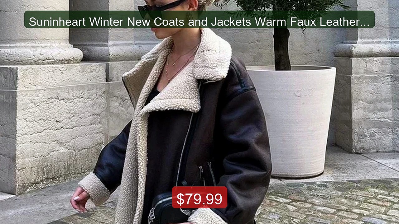 Suninheart Winter New Coats and Jackets Warm Faux Leather J... -- Top Pick 2026 | Unbeatable Price!