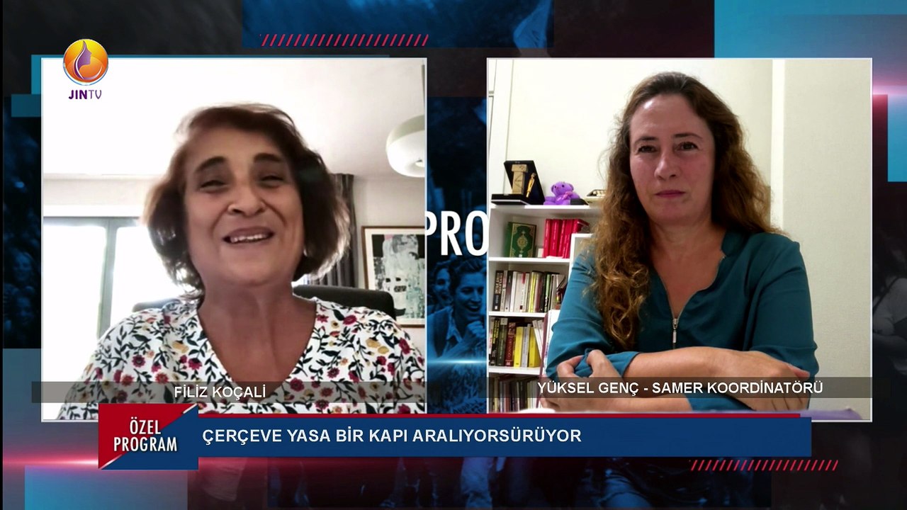 JIN TV|ÖZEL PROGRAM-FilizKoçali-Meral Danış Beştaş-Yüksel Genç-Ceylan Şahinli-Çerçeve Yasa'nın önemi