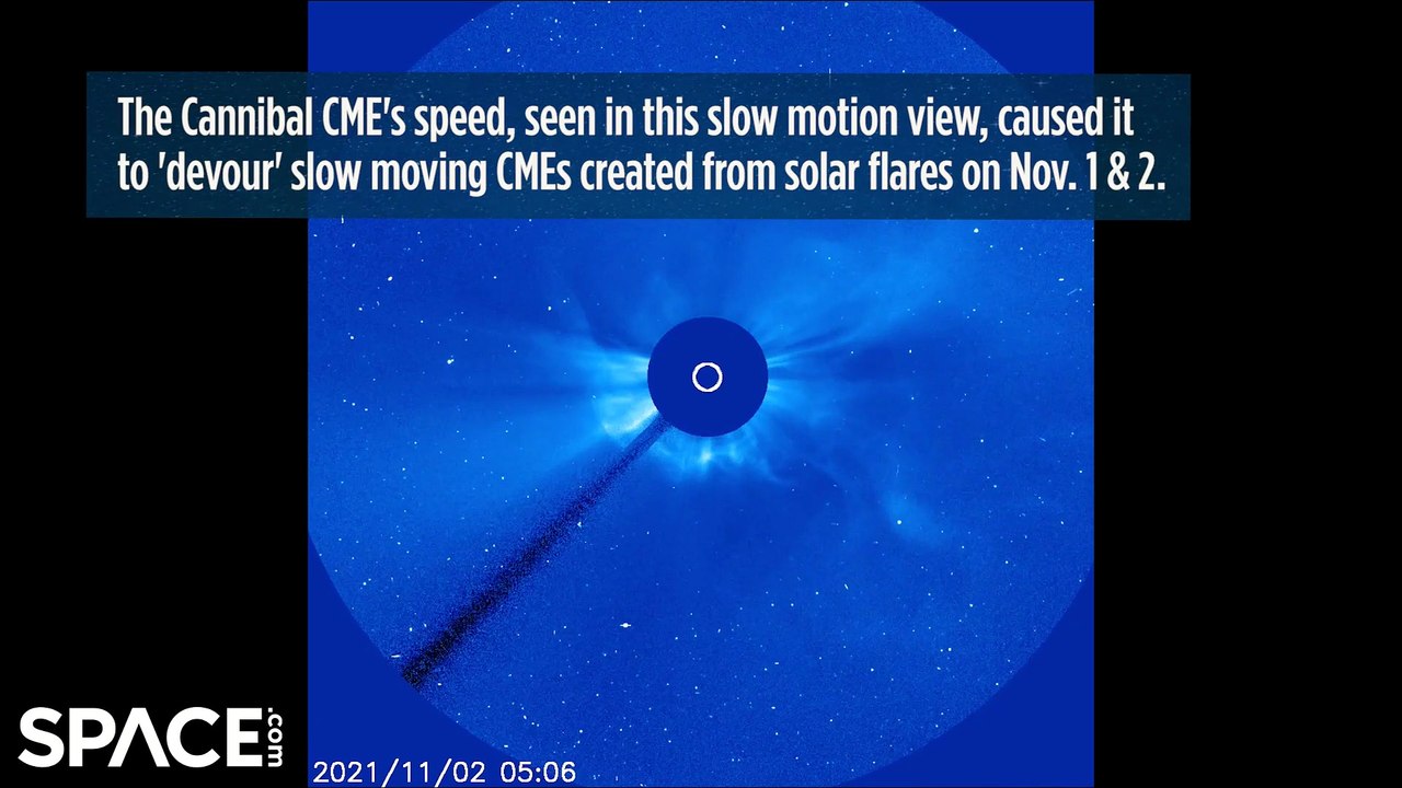 Cannibal Coronal Mass Ejection Generated By Str...