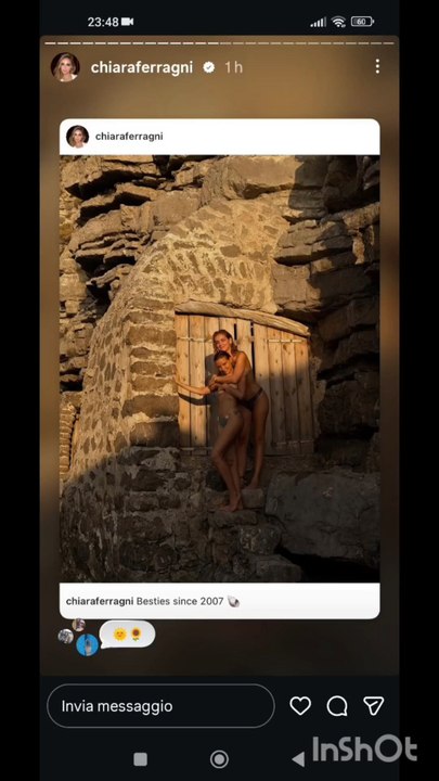 Chiara Ferragni story da ibiza