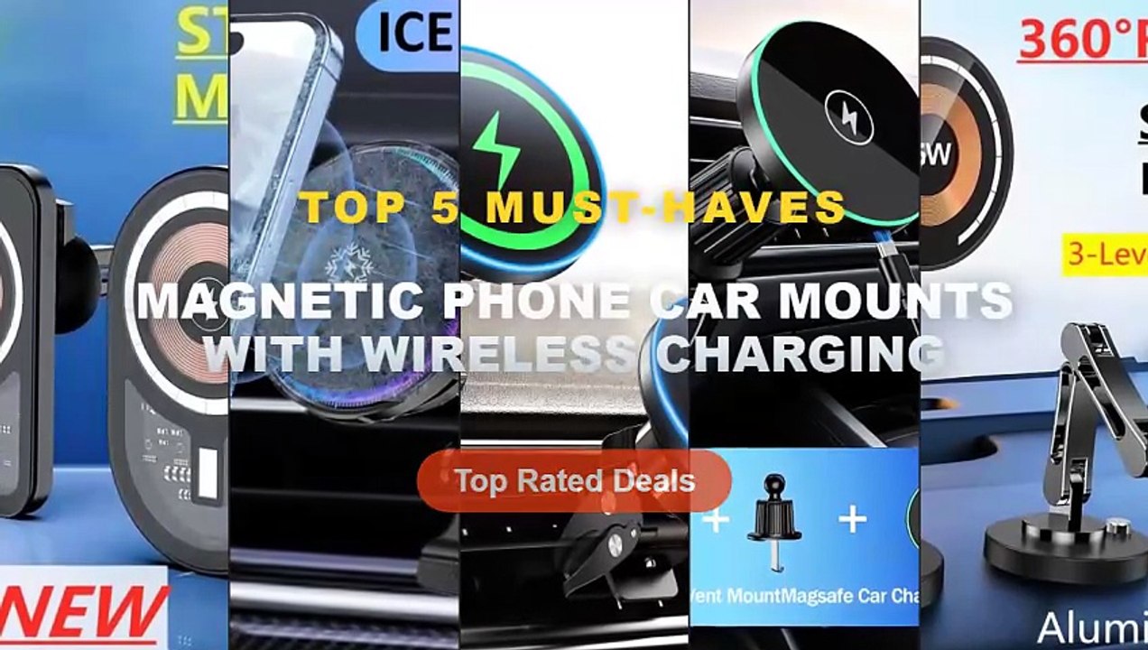 Amazing Magnetic Phone Car Mounts With Wireless...
