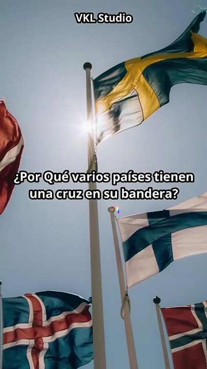 ¿Por Qué varios países tienen una cruz en su bandera? #historia