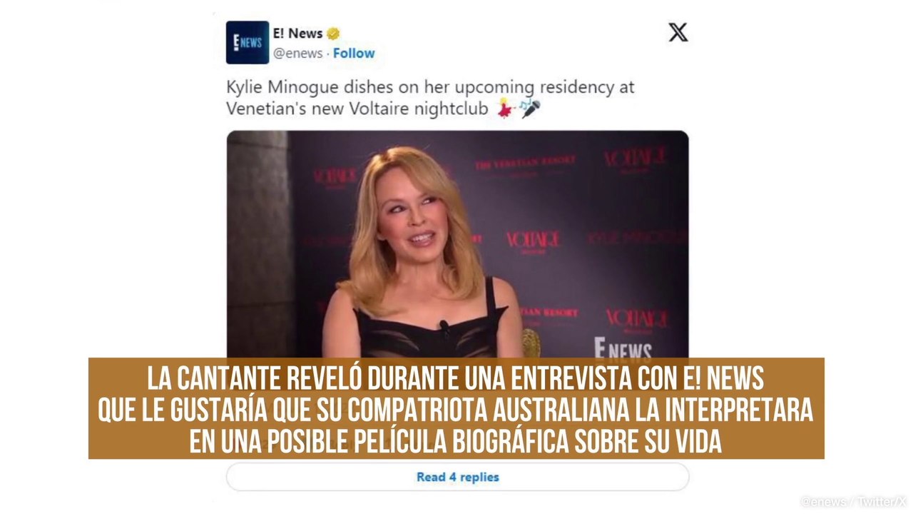 Kylie Minogue quiere que Margot Robbie actue en una película sobre su vida