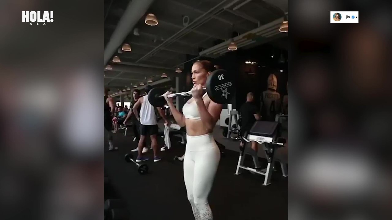 Latinx celebrities working out