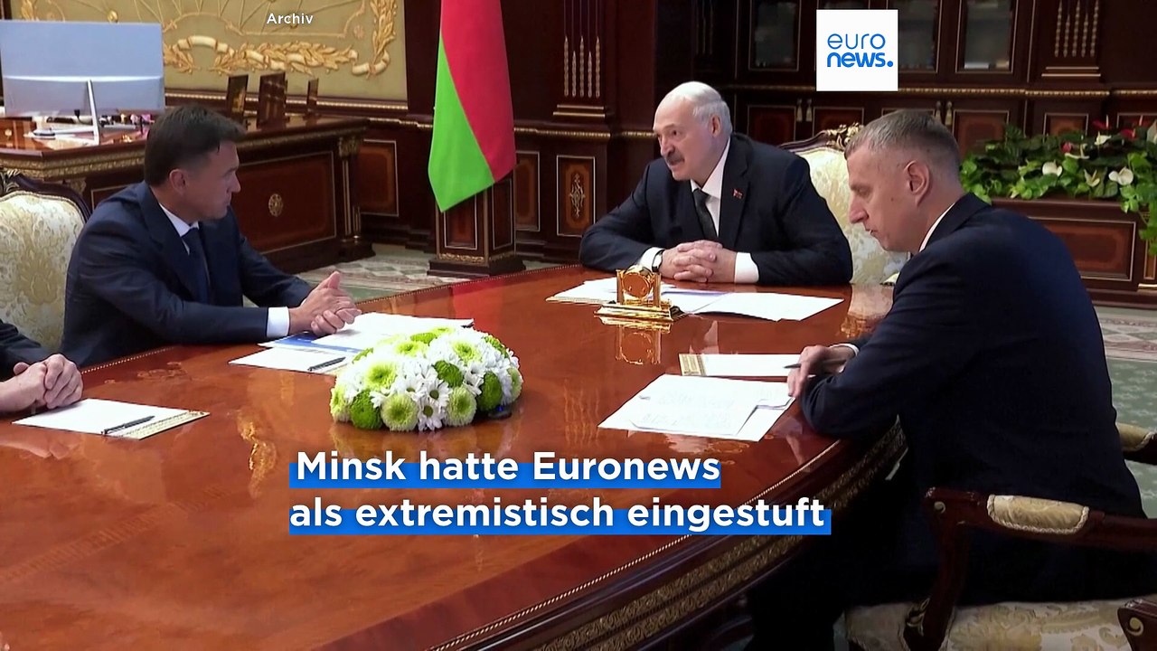 Tichanowskaja verurteilt einstufung von euronews als "extremistisch" in belarus