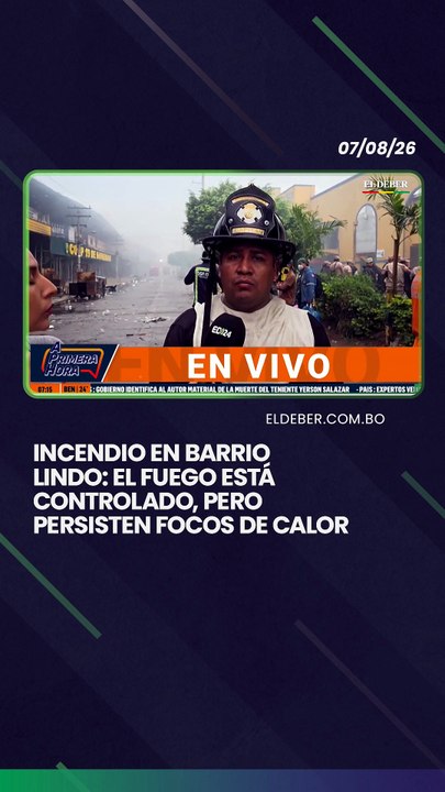 Incendio en Barrio Lindo: el fuego está controlado, pero persisten focos de calor