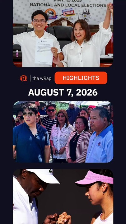 Today’s headlines: Legarda & Leviste, Bong Revilla, Alex Eala | The wRap | August 7, 2026