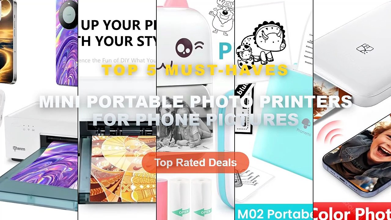 Mini Portable Photo Printers For Phone Pictures...