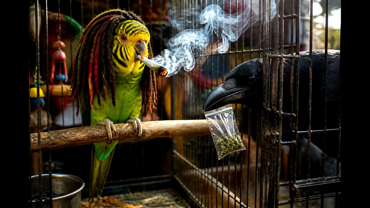 My Budgie's Stoned