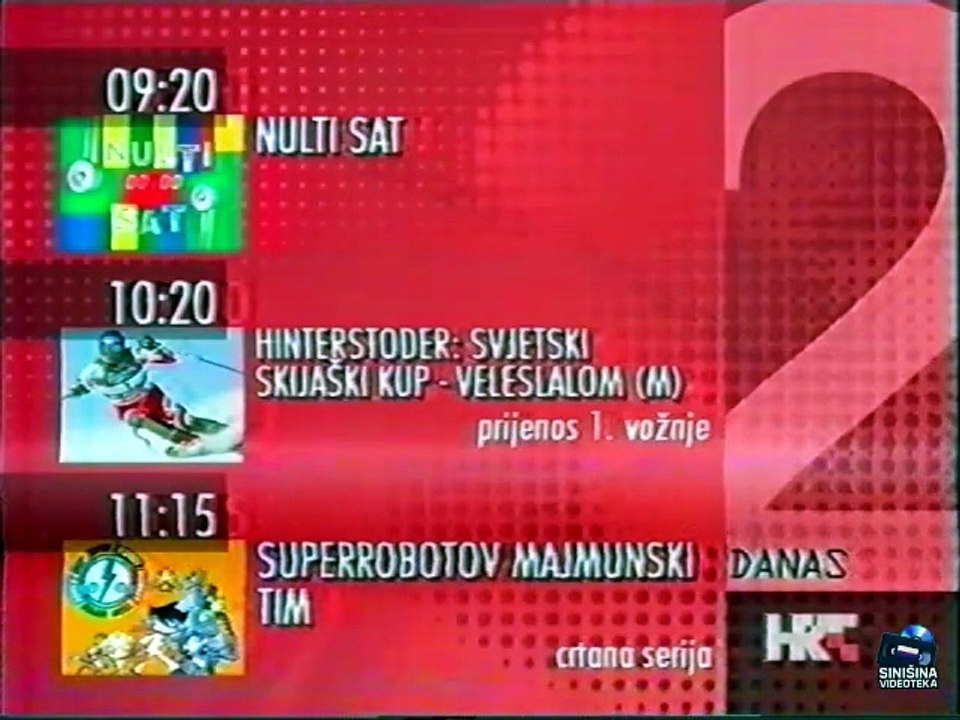 HRT 2 21.12.2006. - TV raspored i odjava