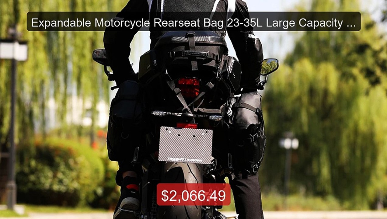 Expandable Motorcycle Rearseat Bag 23-35L Large Capacity Motor... -- Hot Deal 2026 | Limited Offer!