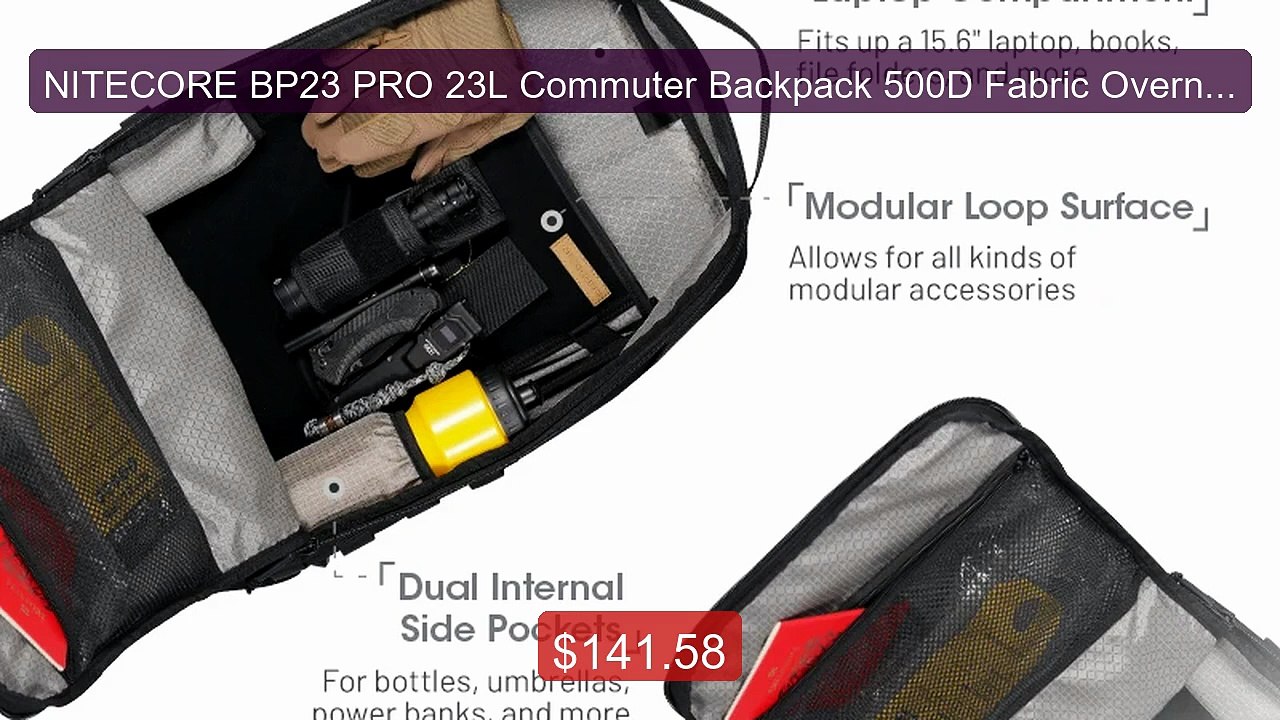 NITECORE BP23 PRO 23L Commuter Backpack 500D Fabric Overnight... -- Amazing Value 2026 | Must Have!