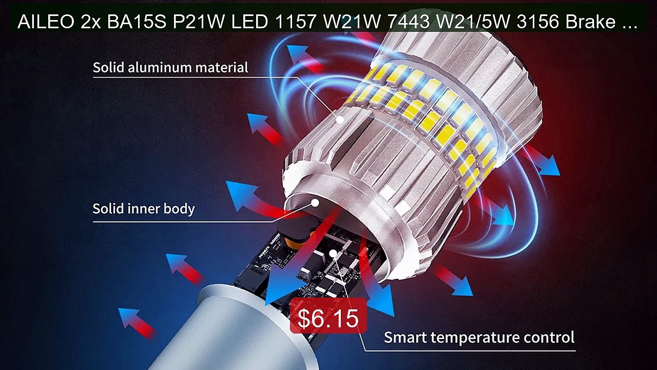 AILEO 2x BA15S P21W LED 1157 W21W 7443 W21/5W 3156 Brake Lamp Sign... -- Best Deal 2026 | Shop Now!