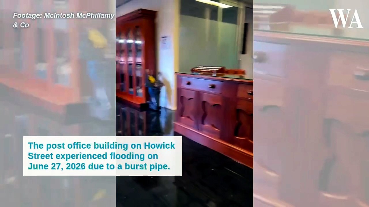 Flooding at post office building