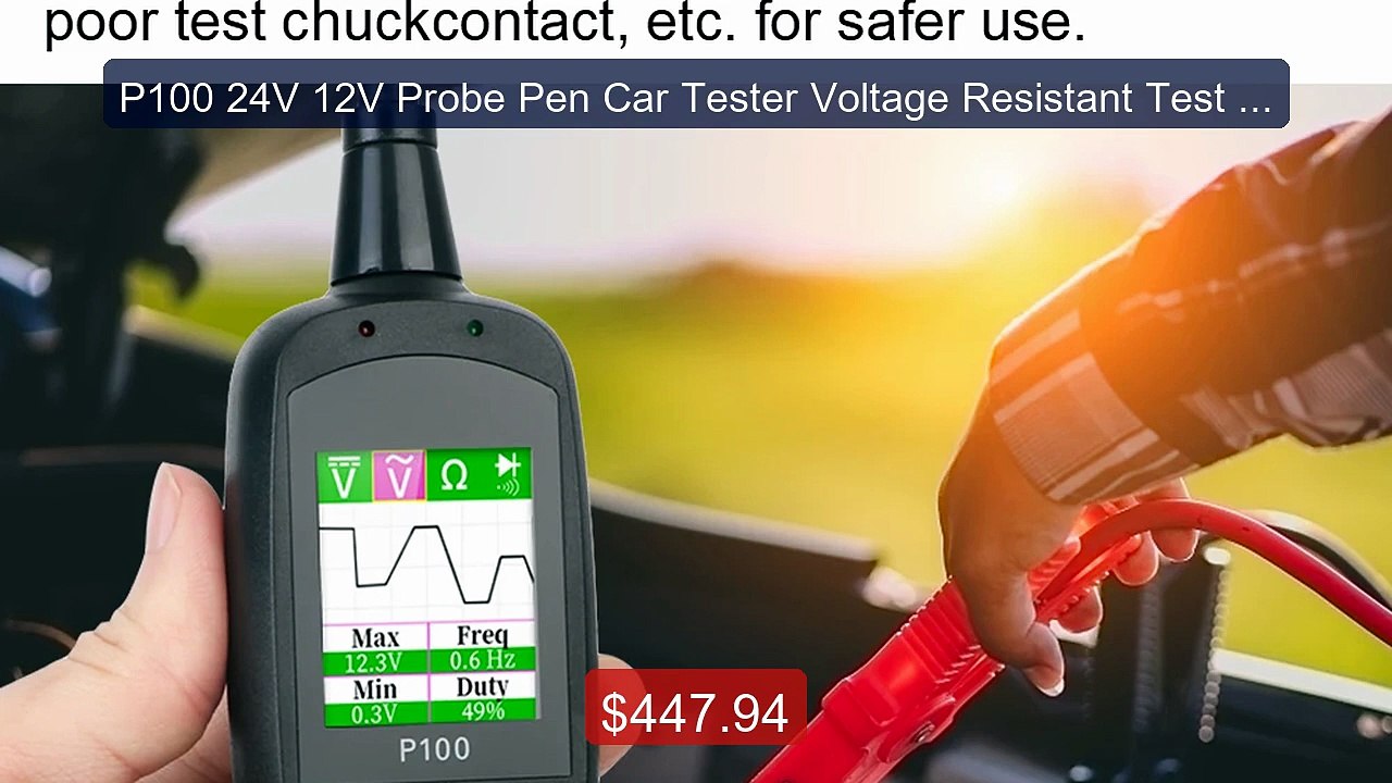 P100 24V 12V Probe Pen Car Tester Voltage Resistant Test Circuit Ig... -- Top Rated 2026 | Buy Now!