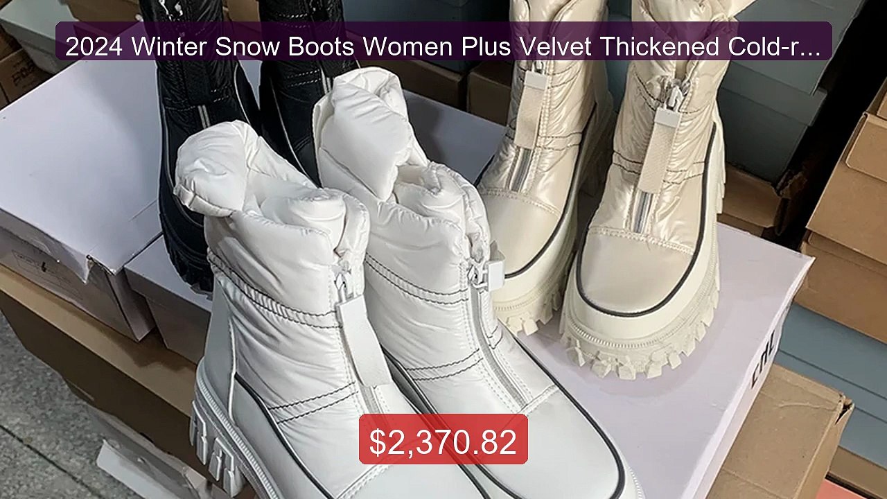 2024 Winter Snow Boots Women Plus Velvet Thickened Cold-resis... -- Amazing Value 2026 | Must Have!