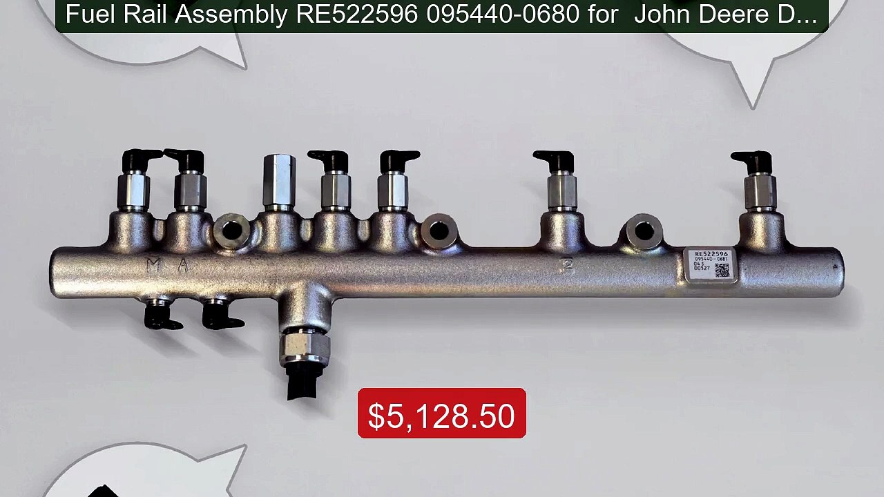 Fuel Rail Assembly RE522596 095440-0680 for  John Deere Diesel Engi... -- Top Rated 2026 | Buy Now!