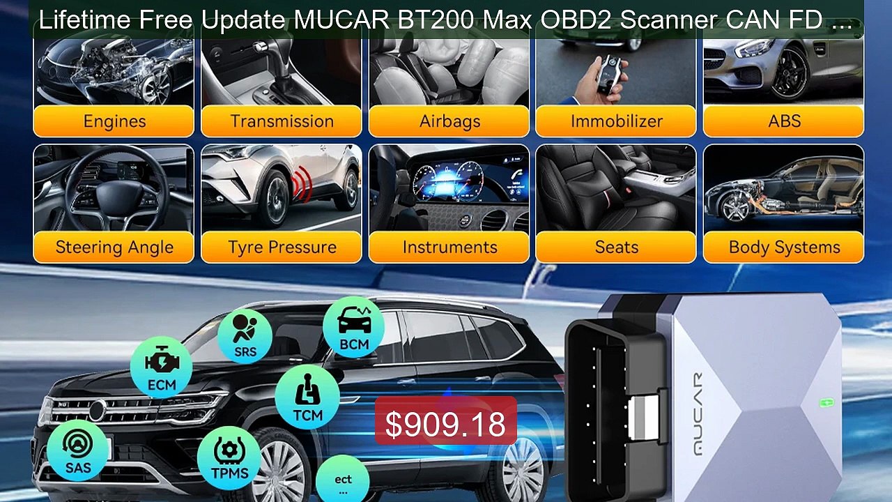 Lifetime Free Update MUCAR BT200 Max OBD2 Scanner CAN FD Bi-Direct... -- Best Deal 2026 | Shop Now!