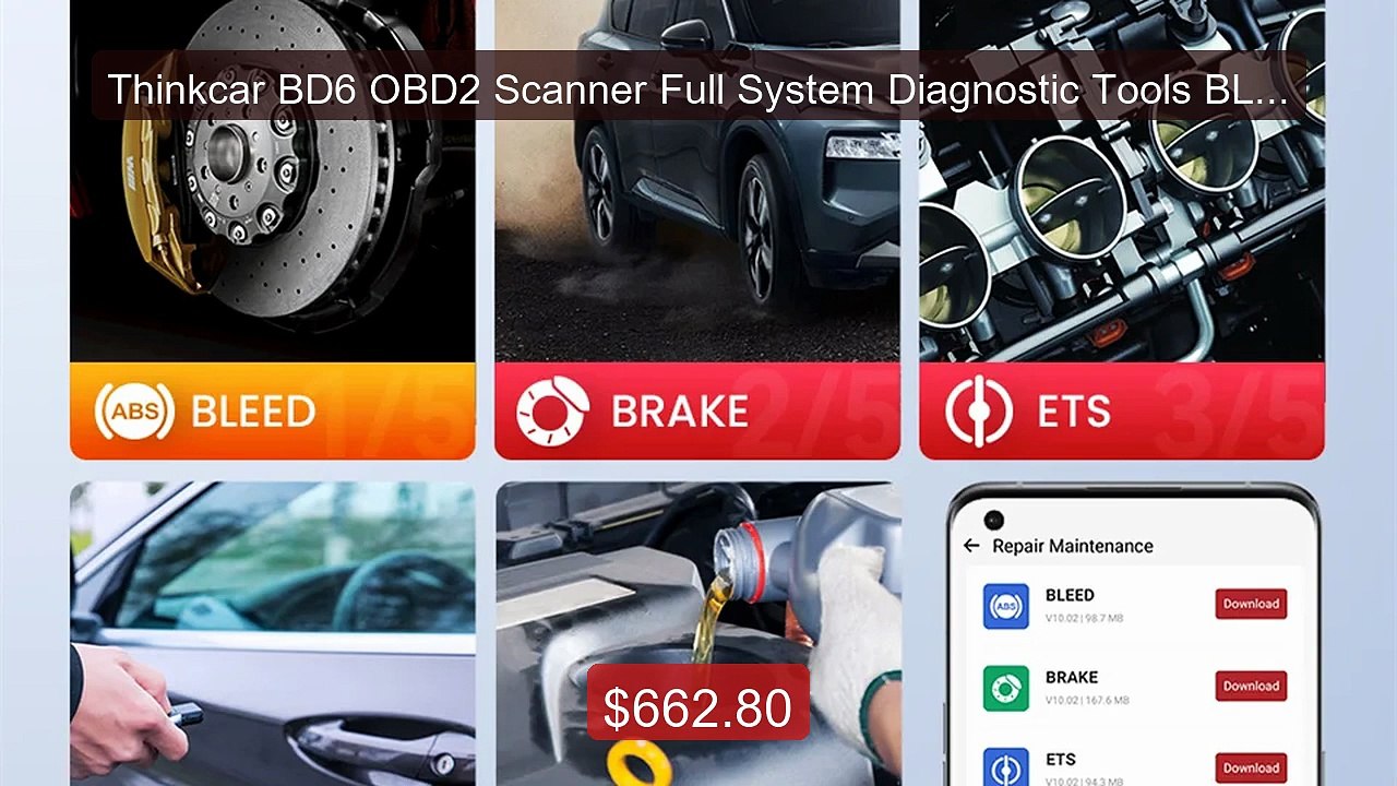Thinkcar BD6 OBD2 Scanner Full System Diagnostic Tools BLEED/B... -- Hot Deal 2026 | Limited Offer!