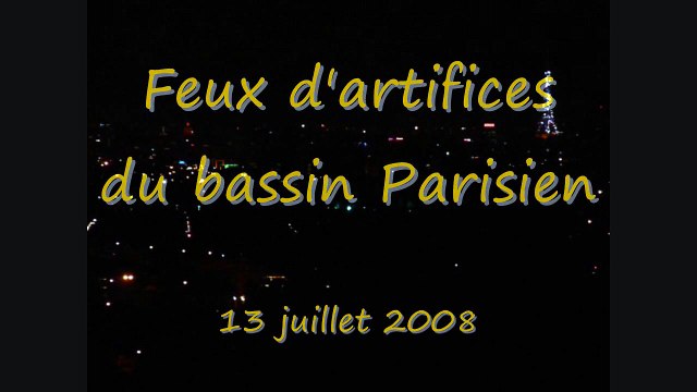 13 juillet 2008-feu-d'artifices du bassin Parisien