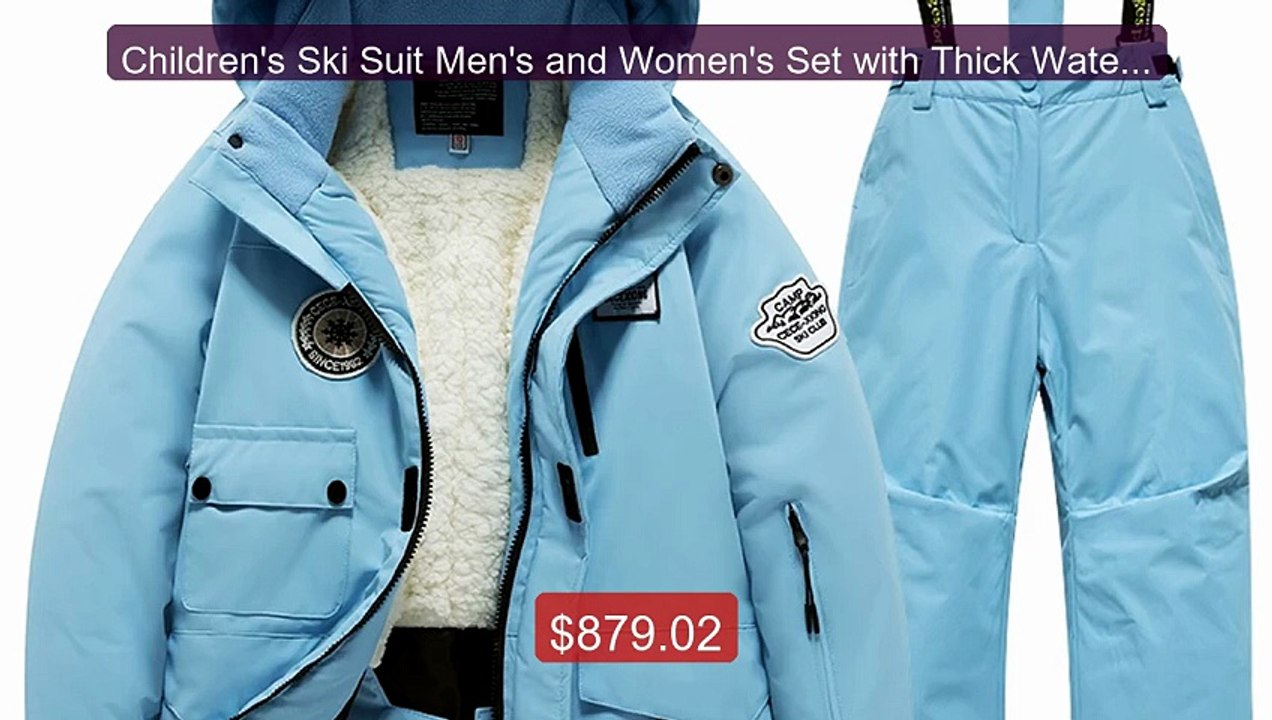 Children's Ski Suit Men's and Women's Set with Thick Waterproo... -- Best Buy 2026 | Great Quality!