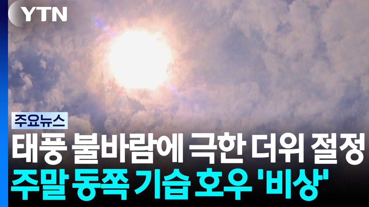 [날씨] '입추' 폭염 절정, 서울 39℃...주말 동쪽 기습 호우 / YTN