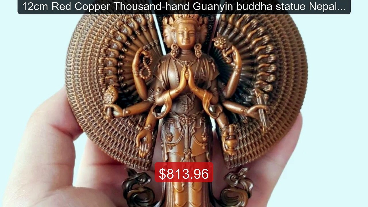 12cm Red Copper Thousand-hand Guanyin buddha statue Nepal Tibet Kw... -- Best Deal 2026 | Shop Now!