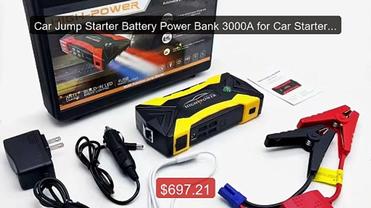 Car Jump Starter Battery Power Bank 3000A for Car Starter Portable ... -- Top Rated 2026 | Buy Now!