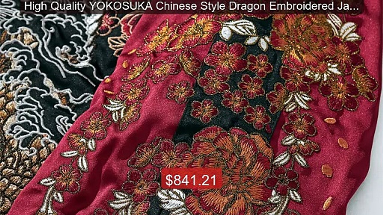 High Quality YOKOSUKA Chinese Style Dragon Embroidered Jacket ... -- Hot Deal 2026 | Limited Offer!