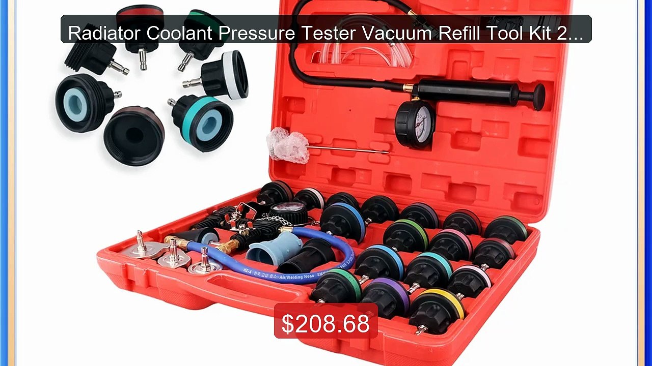 Radiator Coolant Pressure Tester Vacuum Refill Tool Kit 28P... -- Top Pick 2026 | Unbeatable Price!