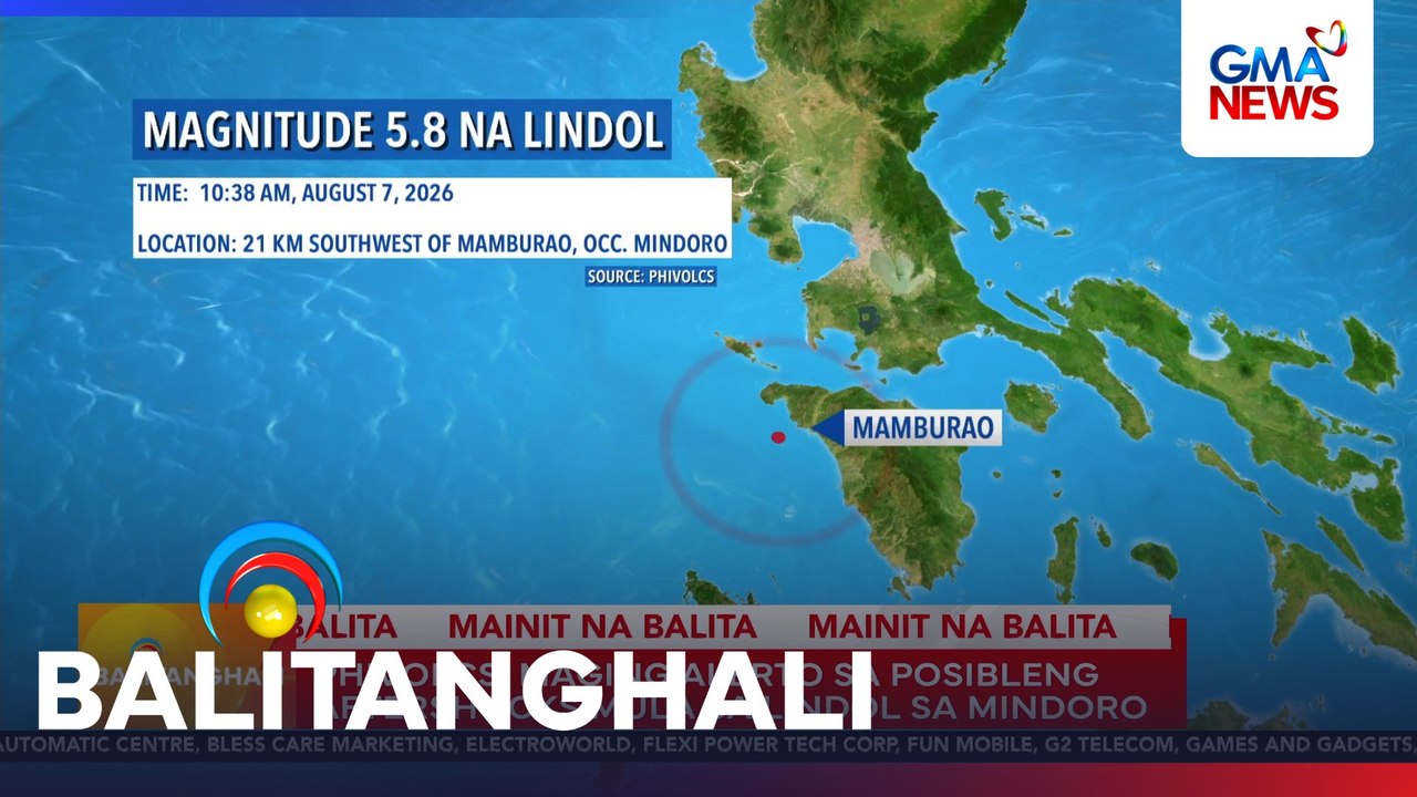 PHIVOLCS - Maging alerto sa posibleng aftershocks mula sa lindol sa Mindoro | Balitanghali