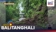 Kalsada sa pagitan ng Brgy. Balite at Brgy. Locloc, pansamantalang isinara sa mga motorista dahil sa landslide | Balitanghali