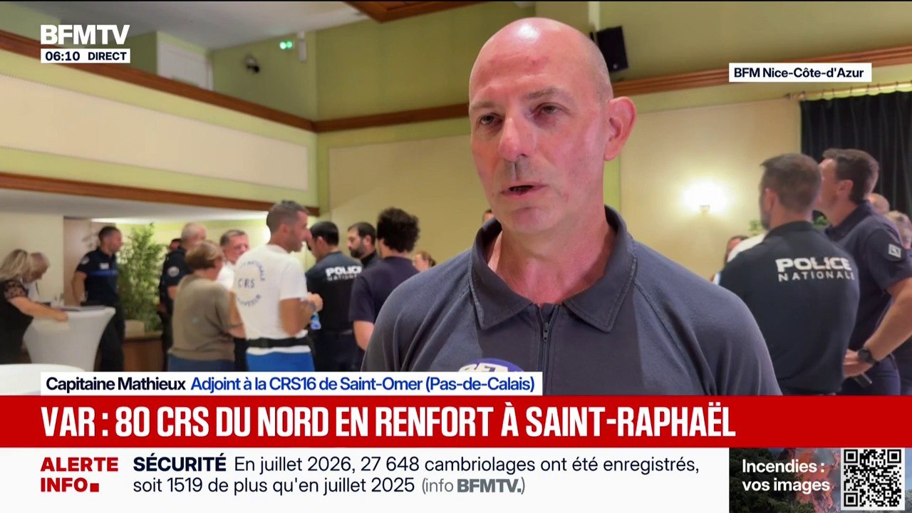 Var: 80 CRS du Nord en renfort à Saint-Raphaël...