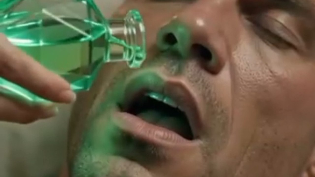 ​✨ A Magic Cup of Green Drink: How a Gentle Sleep Swept Over the Bodybuilder 😴💤