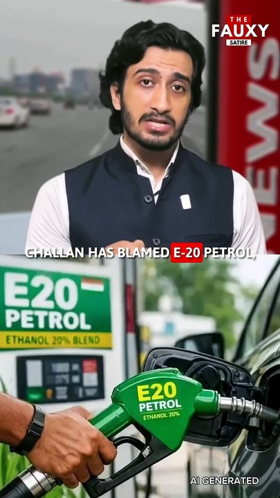 Man Blames Government for Speeding Challan, Citing E20 Petrol Claim