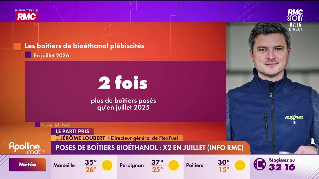 Le parti pris : Les poses de boîtiers de bioéthanol multipliées par deux en juillet (info RMC) - 07/08