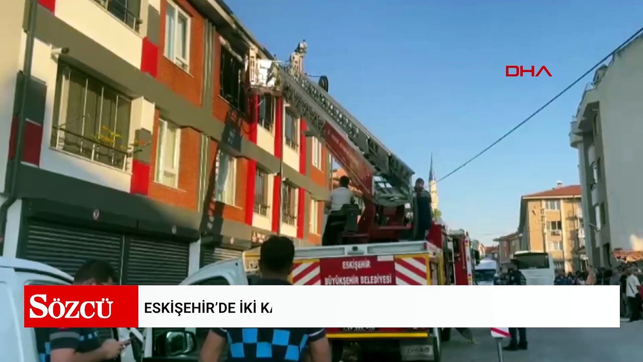 Eskişehir'de binada yangın; 4 kişi dumandan etkilendi