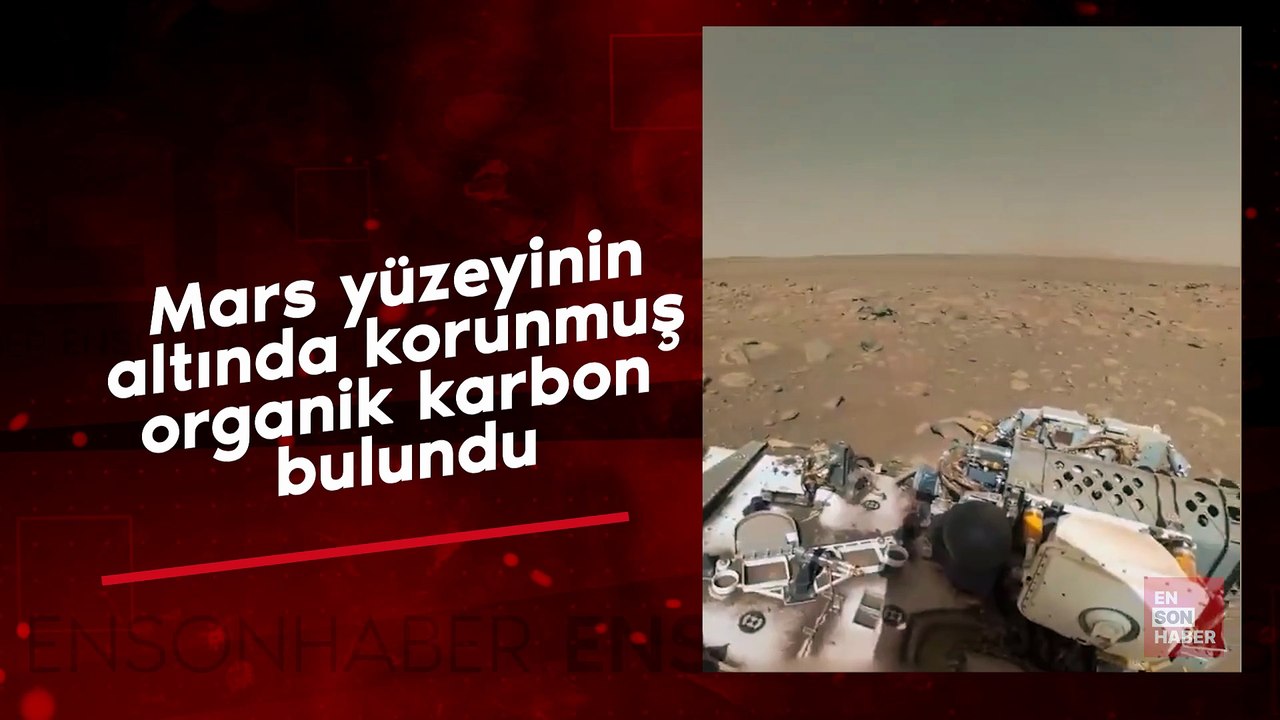 Mars yüzeyinin altında korunmuş organik karbon bulundu