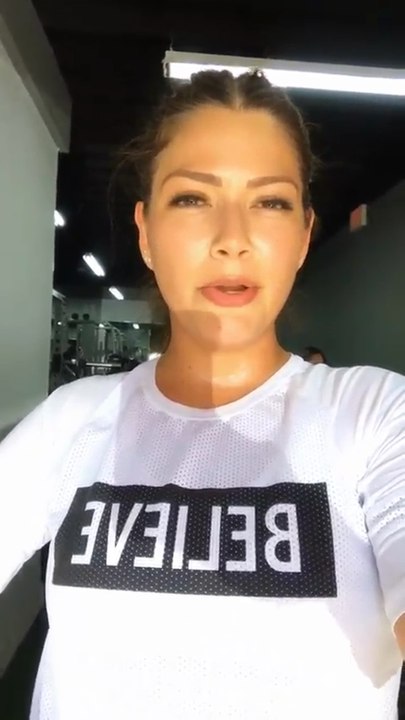 Ana Patricia Gámez de vuelta a su rutina de ejercicio