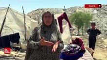 Gazze'de yerinden edilen aileler sıcak hava, açlık ve su sıkıntısıyla yaşam mücadelesi veriyor