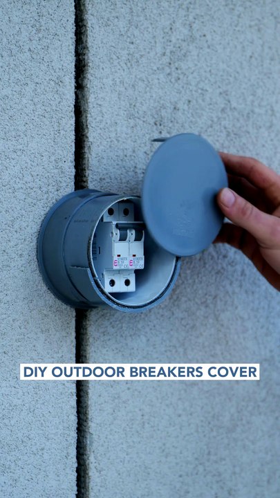 Keep outdoor breakers dry with this DIY🛠️