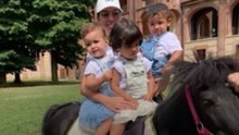 Georgina Rodríguez se divierte como niña junto a sus hijos... ¡dando un paseo en poni!