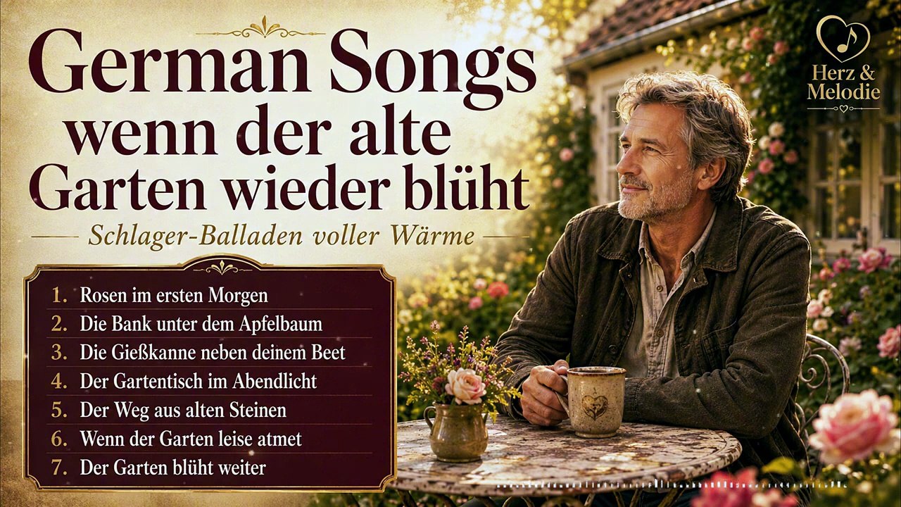 German Songs wenn der alte Garten wieder blüht | Schlager-Balladen voller Wärme
