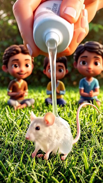 🐭 A Tiny Mouse Comes to Life from Magic Gel! ✨ | AI Family-Friendly Animation