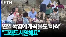 연일 폭염에 계곡 물도 '바싹'..."그래도 시원해요" / YTN